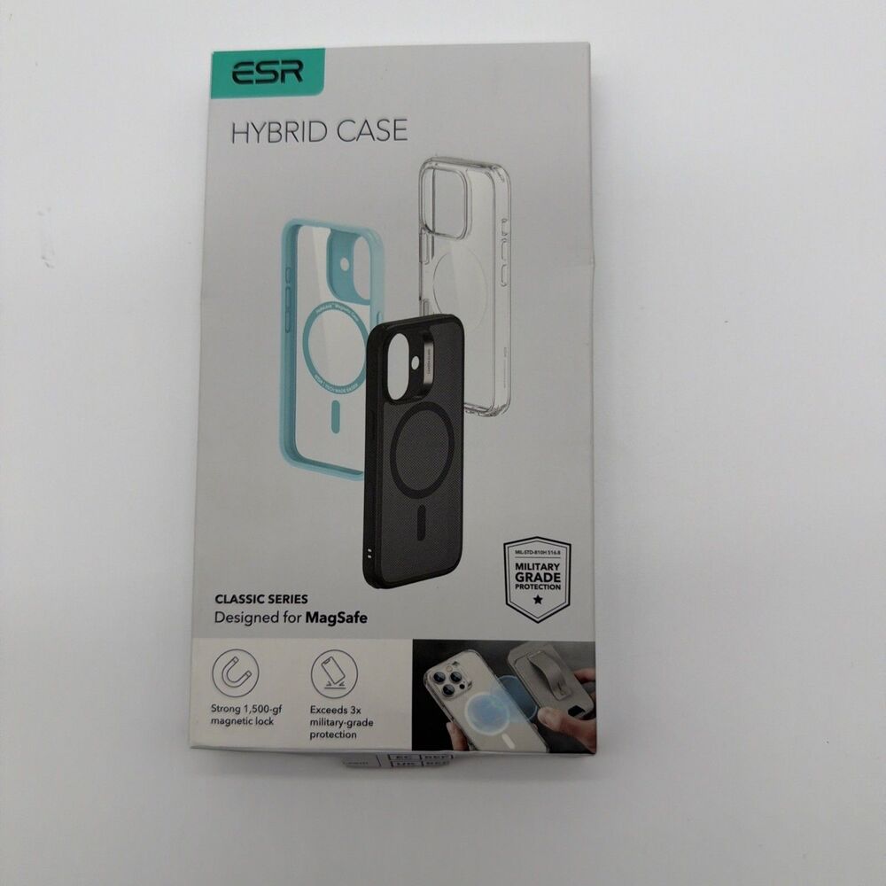ESR Hybrid Case iPhone 16 Pro Plus – Black, MagSafe, Military-Grade, Built-in